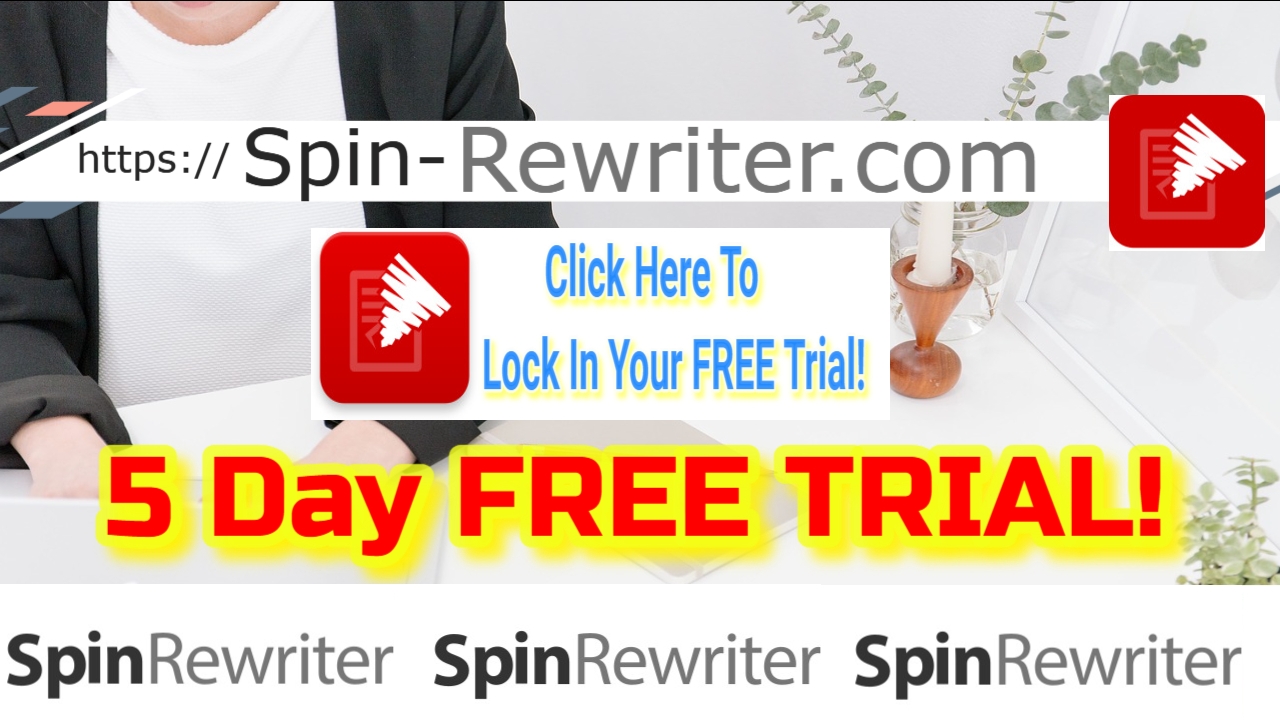 SpinRewriter Try the Best Article Spinner for Free! If you are looking for a way to create unique content for your website or blog, then you may want to consider using an article spinner. SpinRewriter is a great article spinner that offers a free trial. With this tool, you can easily create unique content for your website or blog within minutes. All you need to do is enter your text and SpinRewriter will do the rest. Spin-Rewriter is a powerful article spinner that can easily create unique and Spin Rewriter is a powerful article spinner that can easily create unique and readable content for your website or blog. With just a few clicks, you can easily spin your articles and create fresh and unique content. try it now for free!